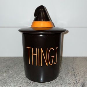 Rae Dunn Things Canister w/ Witch Hat Lid